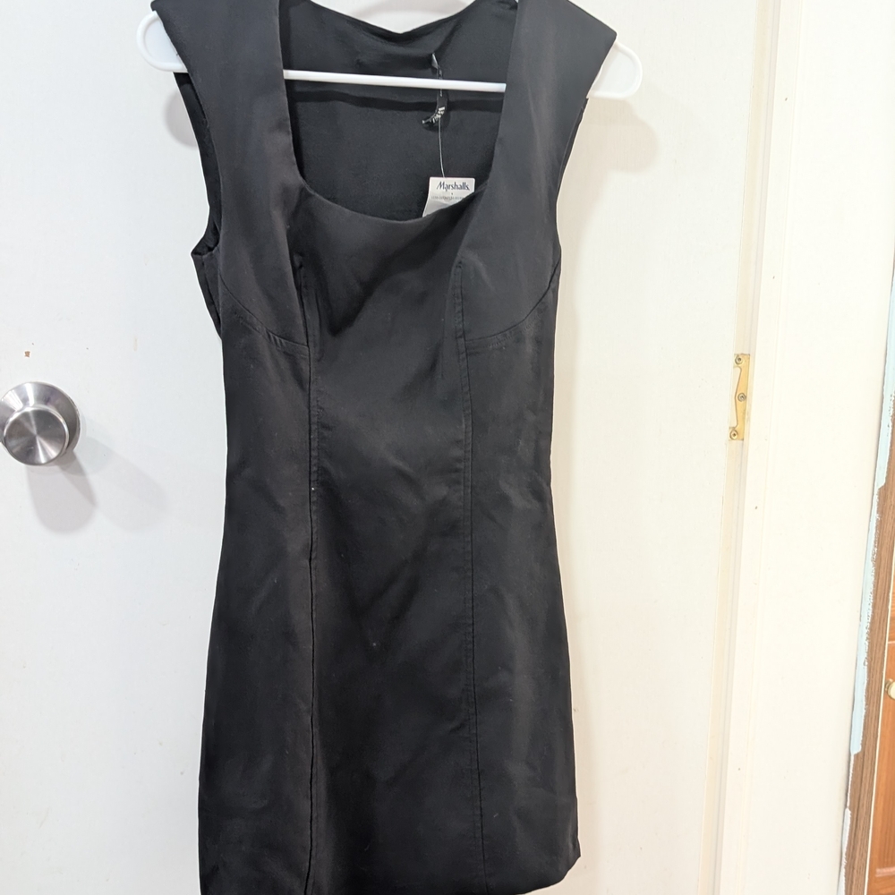 Zara Sleek Black Mini Dress